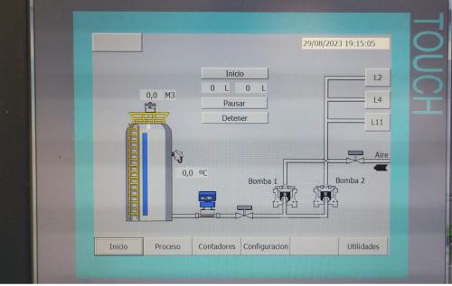 Control automatico de suministro de soda caustica