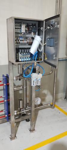 Skid y tablero de control de temperatura
