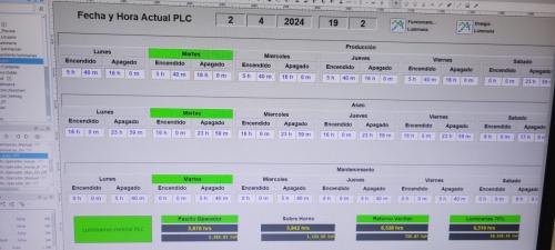 Programacion de PLC y Scada, ampliacion sistema de iluminacion automatico.